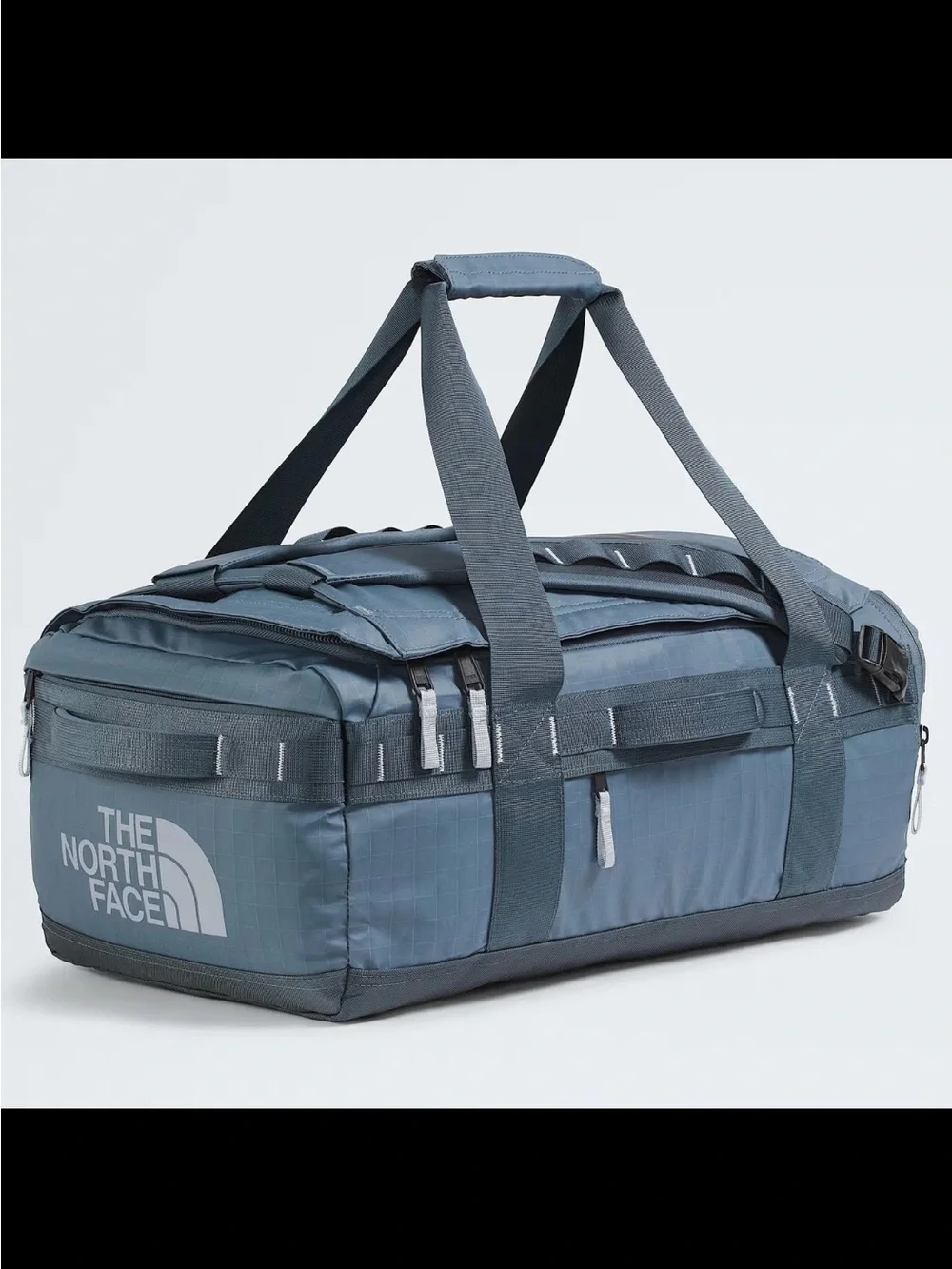 NWT The North Face Base Camp Voyager 42L Duffel Pack - Slate Gray/Blue